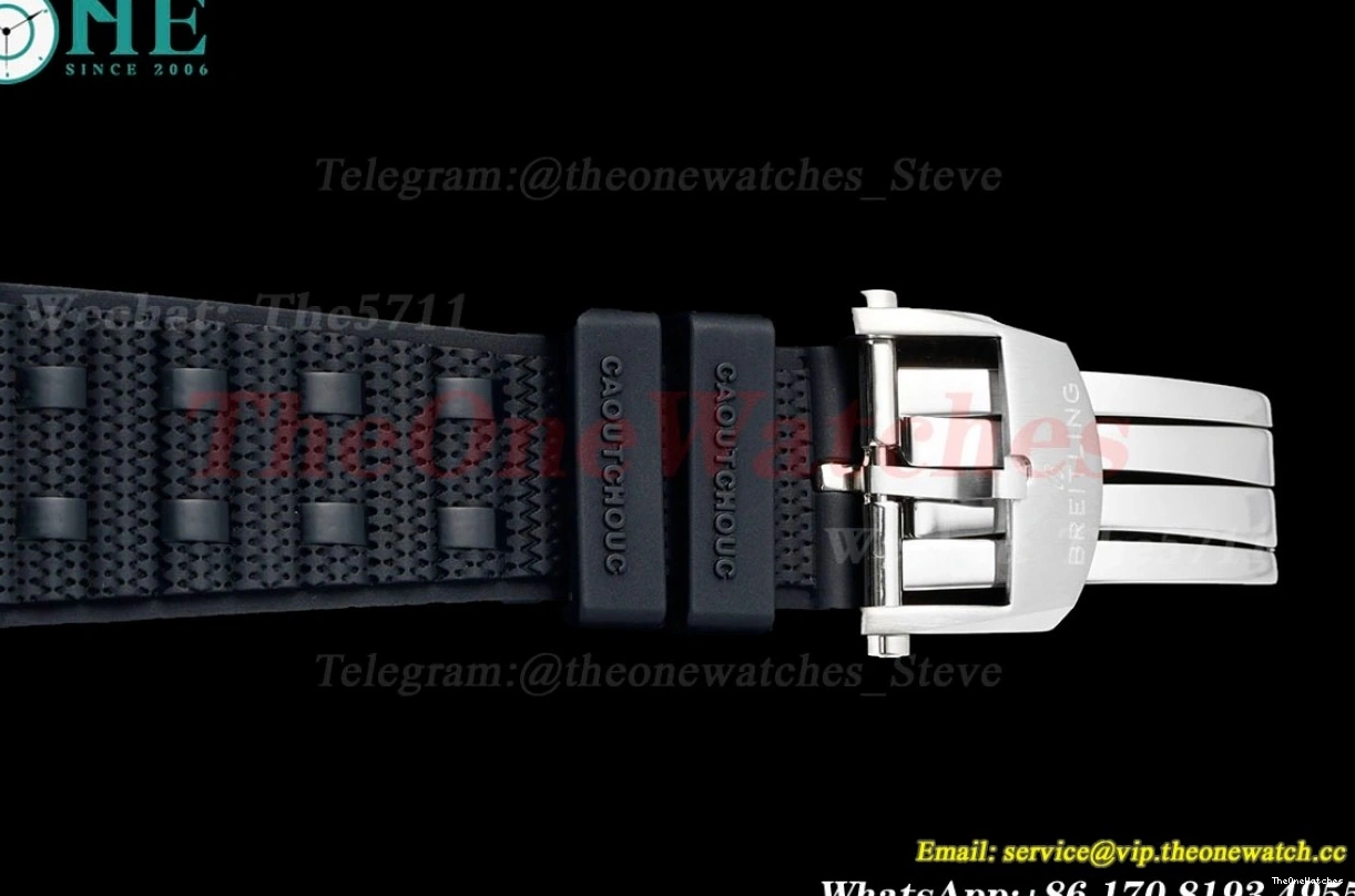 Chronomat Strap Dial 42MM TF on A7750 Silver B01 Rubber Rouleaux 0401